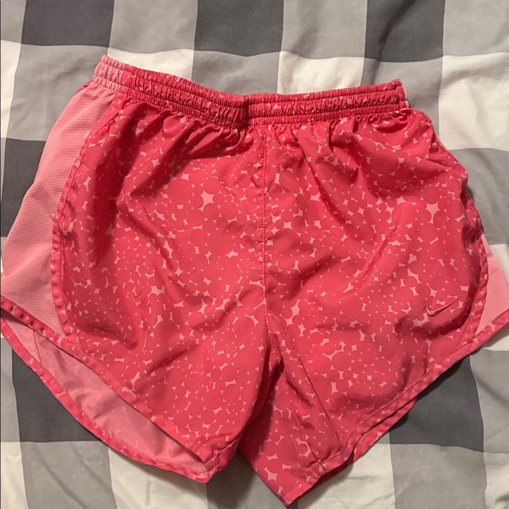 Pink Patterned Nike Athletic Shorts
